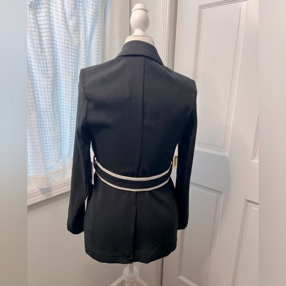 JASON WU • BELTED BLAZER • BLACK/WHITE • NWT - Picture 2 of 6